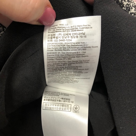 BANANA REPUBLIC dress geometric cut-ins black and gray 10P - Picture 11 of 14